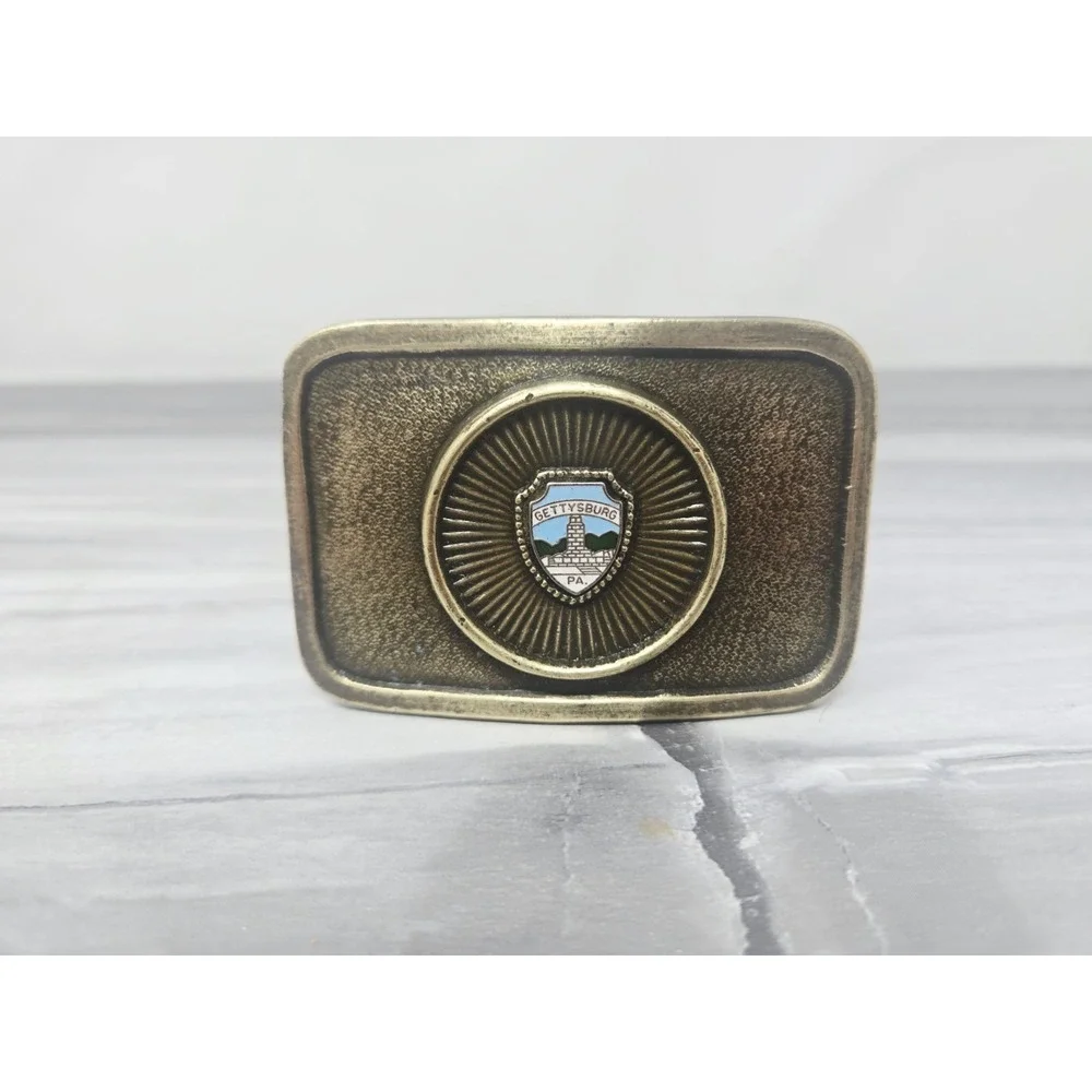 Pennsylvania Gettysburg STATE‎ SOUVENIR BELT BUCKLE Brass